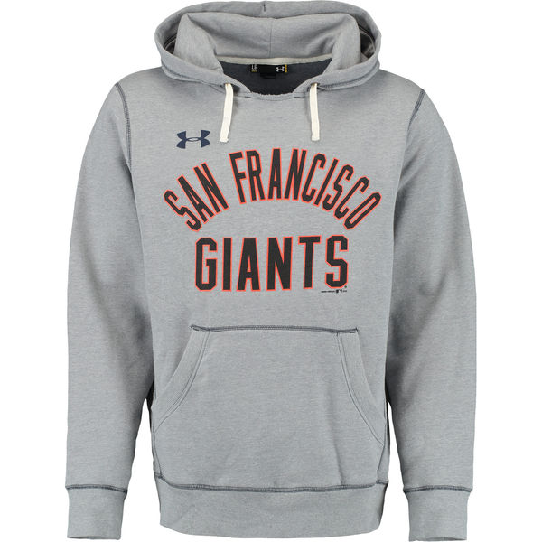 Men San Francisco Giants Under Armour Legacy Fleece Hoodie Gray
